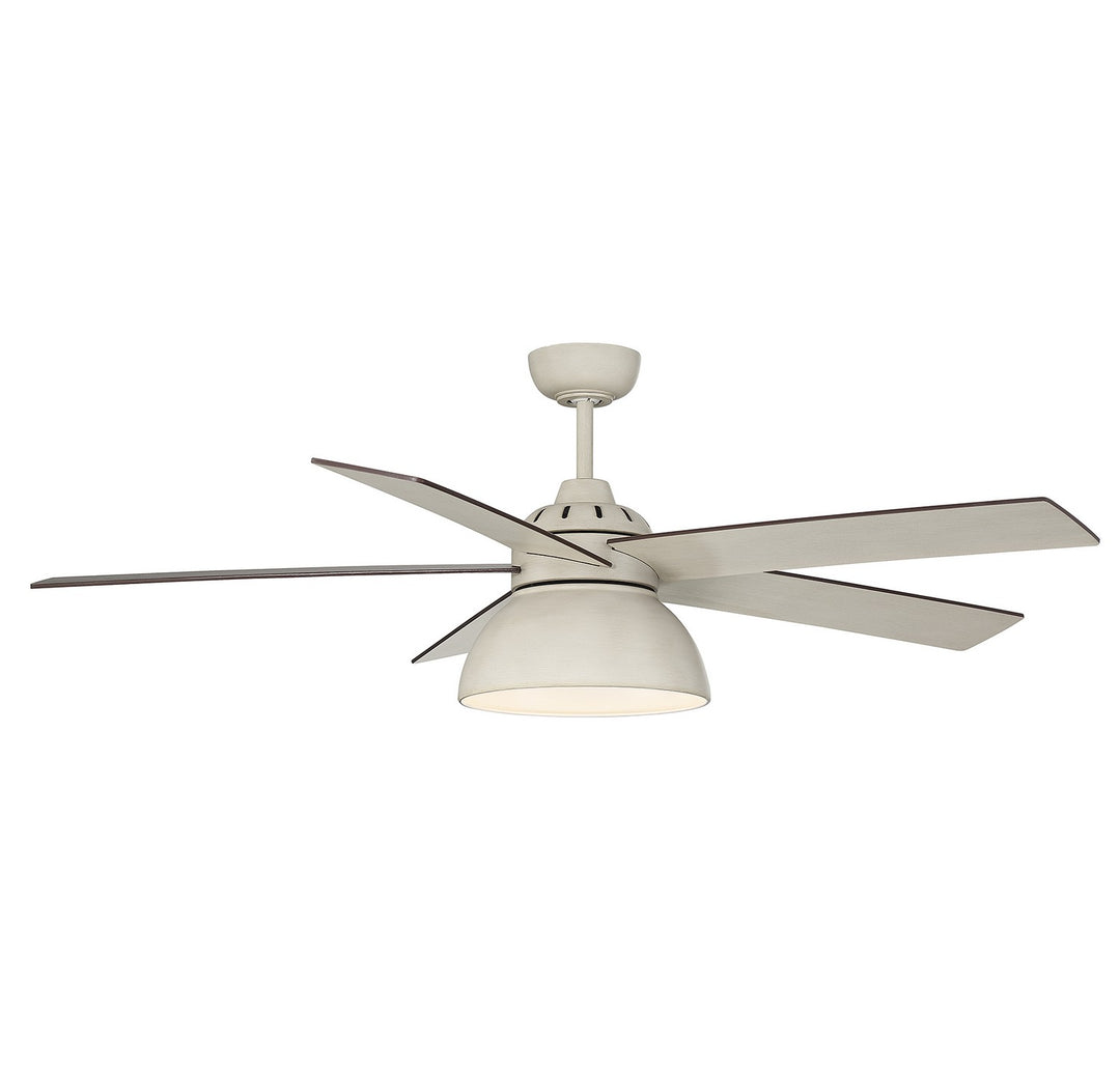 Meridian M2014DWH Ceiling Fan 52 - Distressed White, Distressed White/Birchwood/