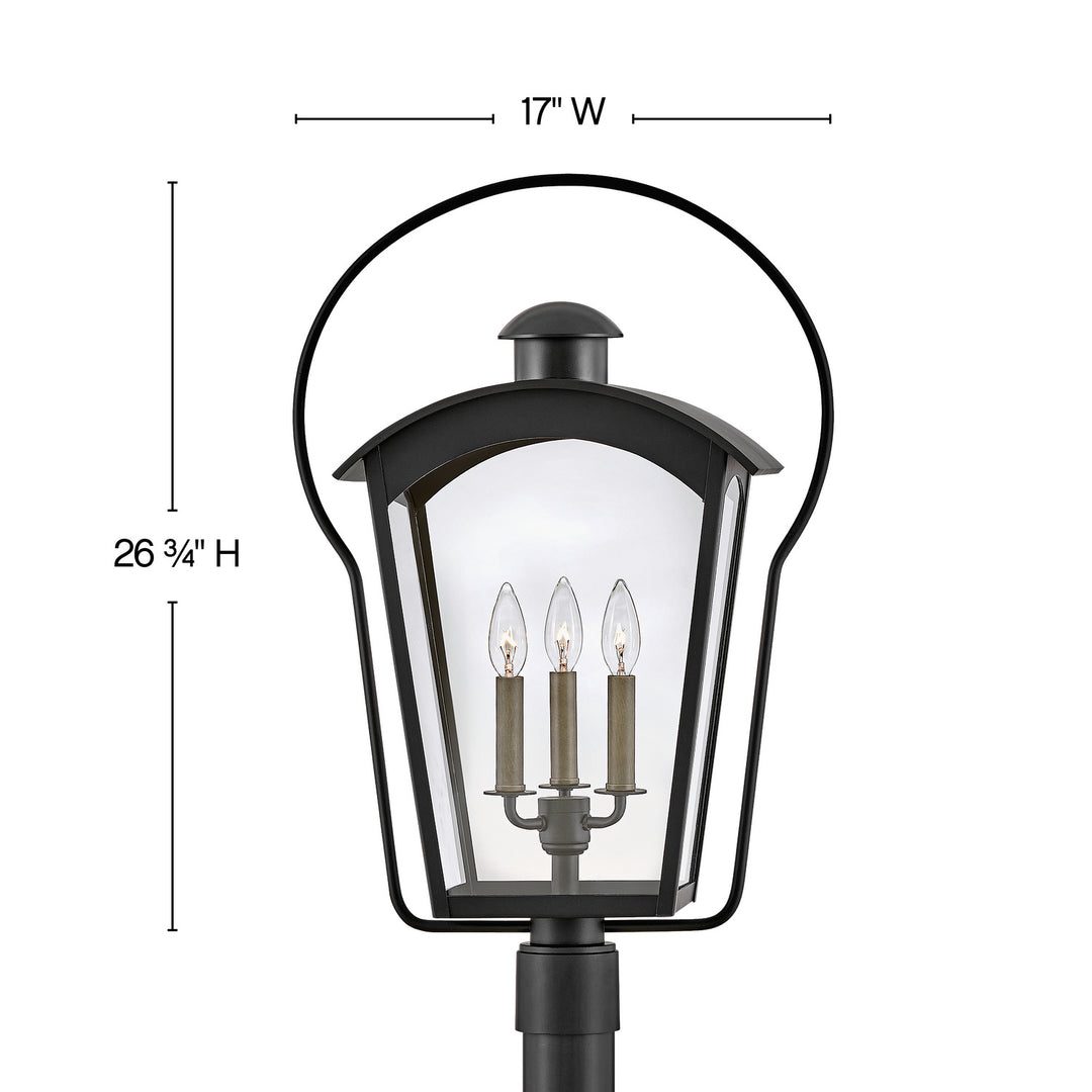 Hinkley Lighting 13301BK  Yale Outdoor Black