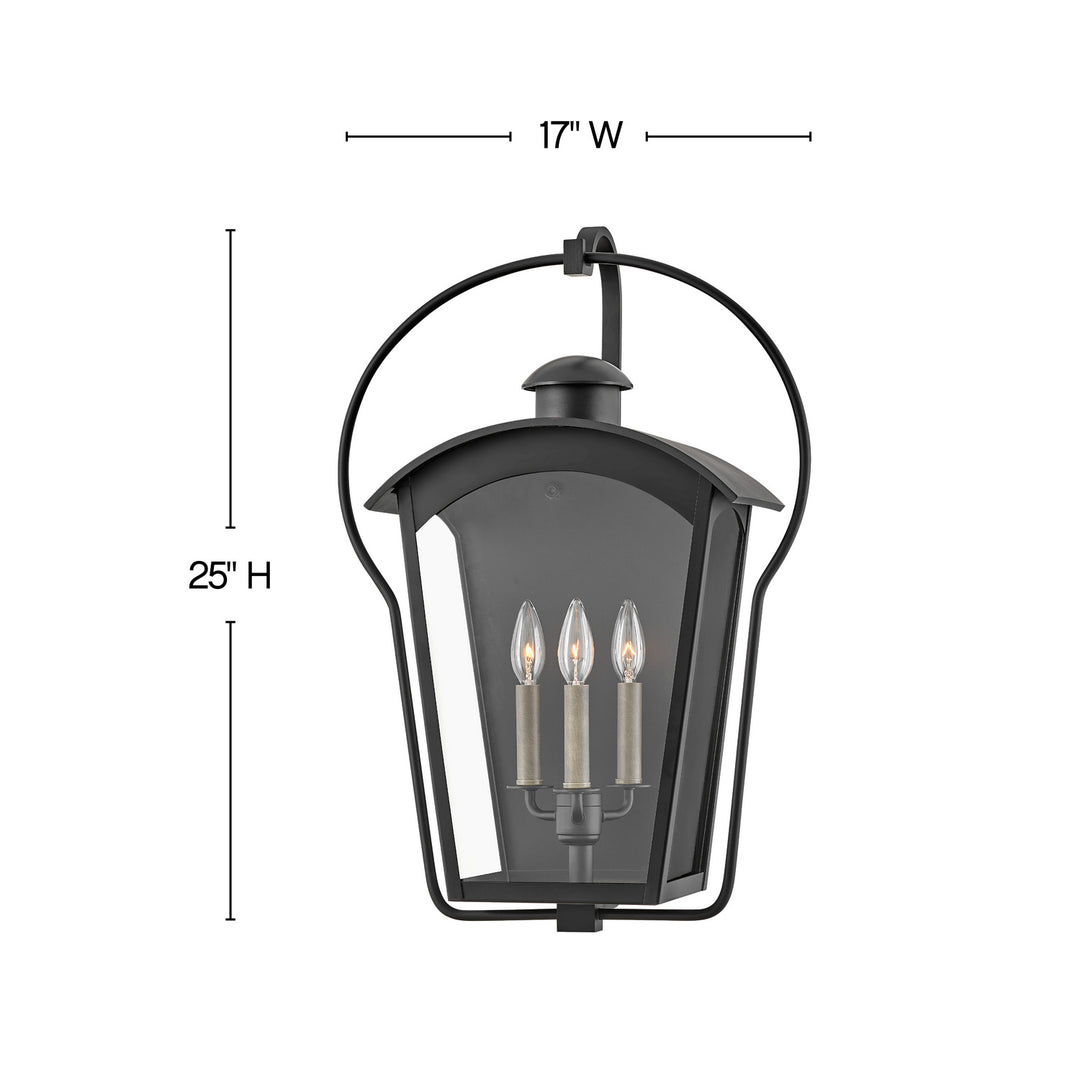 Hinkley Lighting 13303BK  Yale Outdoor Black