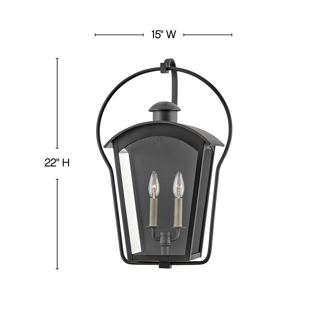 Hinkley Lighting 13304BK  Yale Outdoor Black