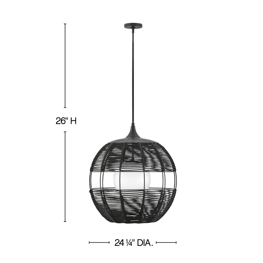 Hinkley Lighting 19675BK  Maddox Outdoor Black