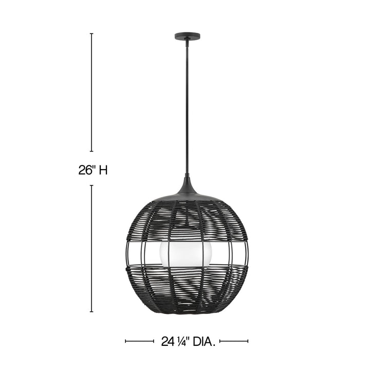 Hinkley Lighting 19675BK  Maddox Outdoor Black