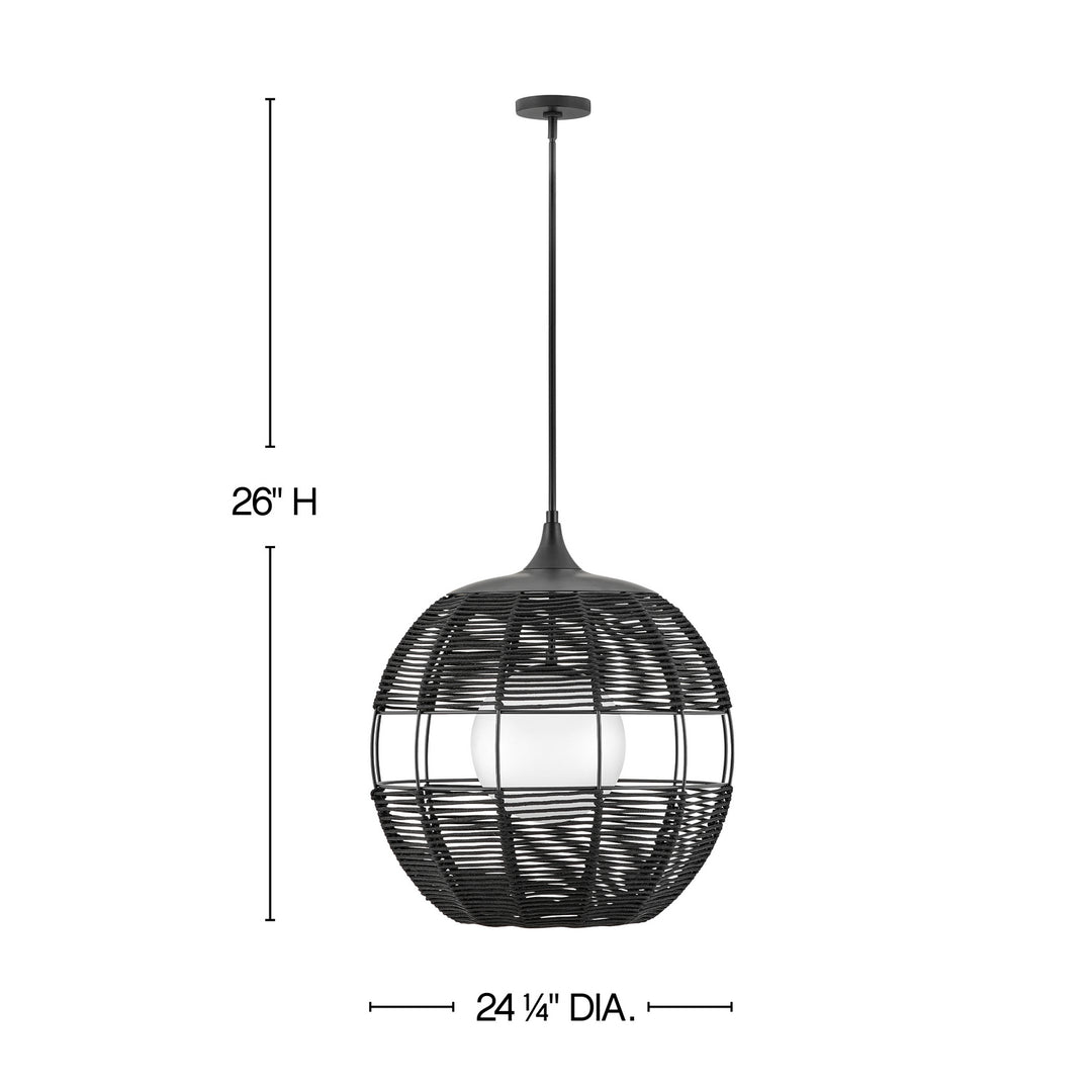 Hinkley Lighting 19675BK  Maddox Outdoor Black