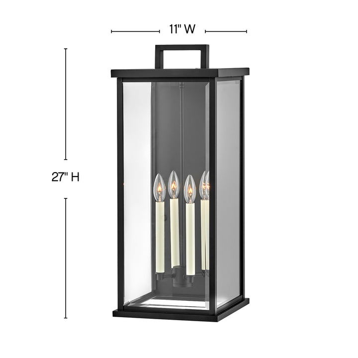 Hinkley Lighting 20018BK  Weymouth Outdoor Black