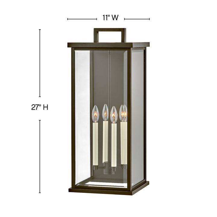 Hinkley Lighting 20018OZ  Weymouth Outdoor Oil Rubbed Bronze