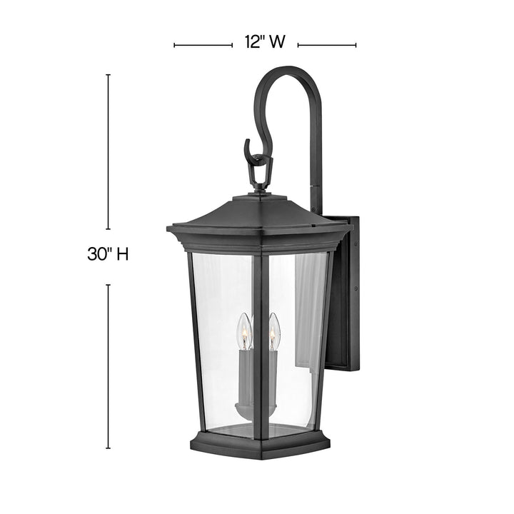 Hinkley Lighting 2369MB  Bromley Outdoor Museum Black