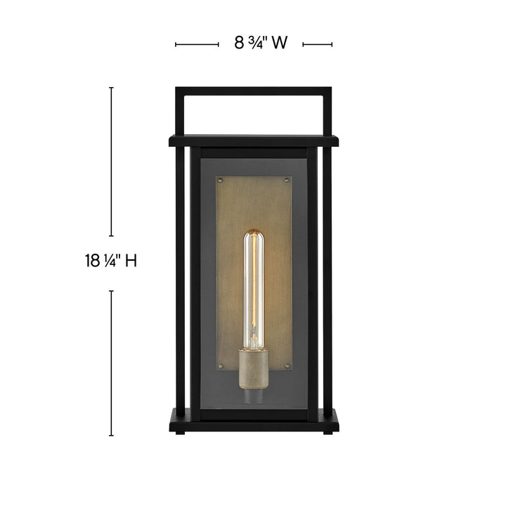 Hinkley Lighting 24024BK  Langston Outdoor Black