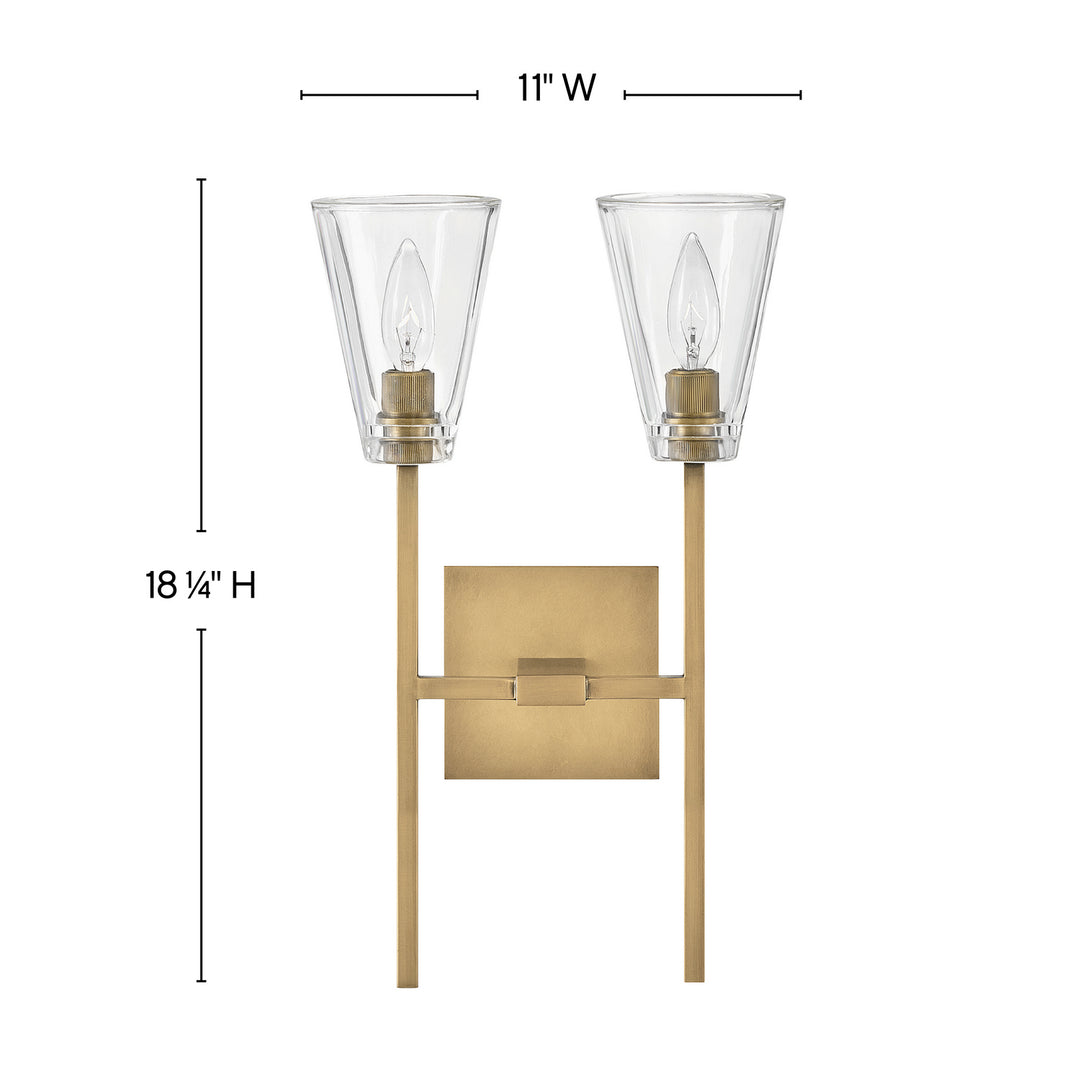 Hinkley Auden 50642HB Wall Sconce Light - Heritage Brass