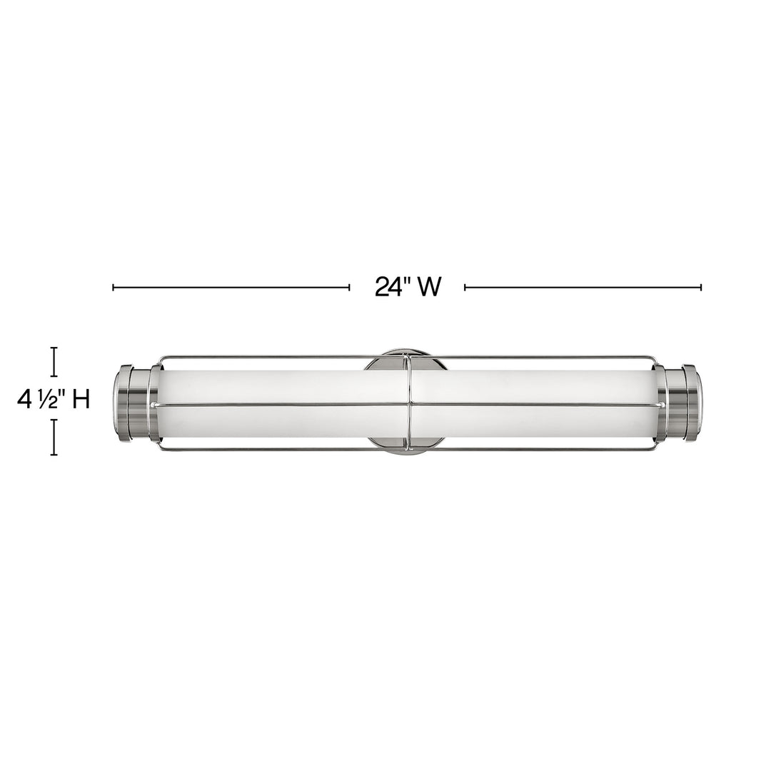 Hinkley Saylor 54302PN Bath Vanity Light 24 in. wide - Polished Nickel