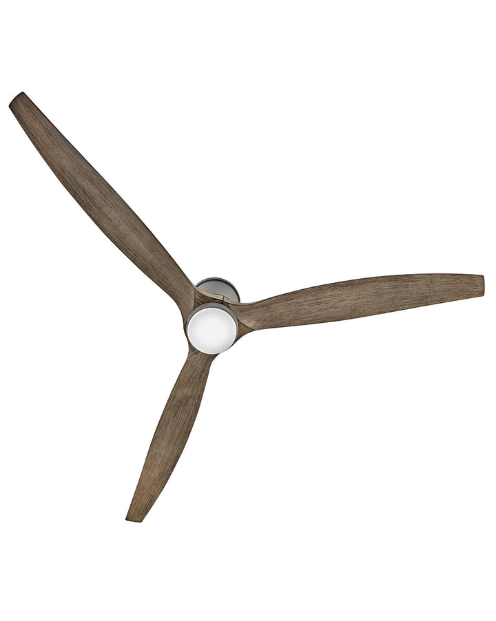 Hinkley Hover Flush 900872FGT-LWD Ceiling Fan 72 - Graphite, Driftwood/