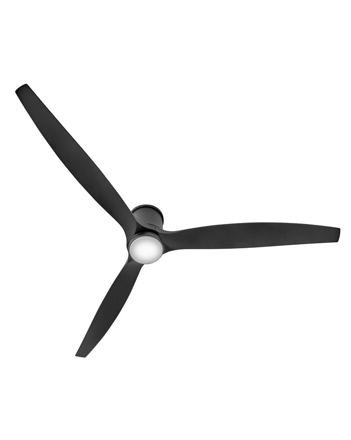 Hinkley Hover Flush 900872FMB-LWD Ceiling Fan 72 - Matte Black, Matte Black/