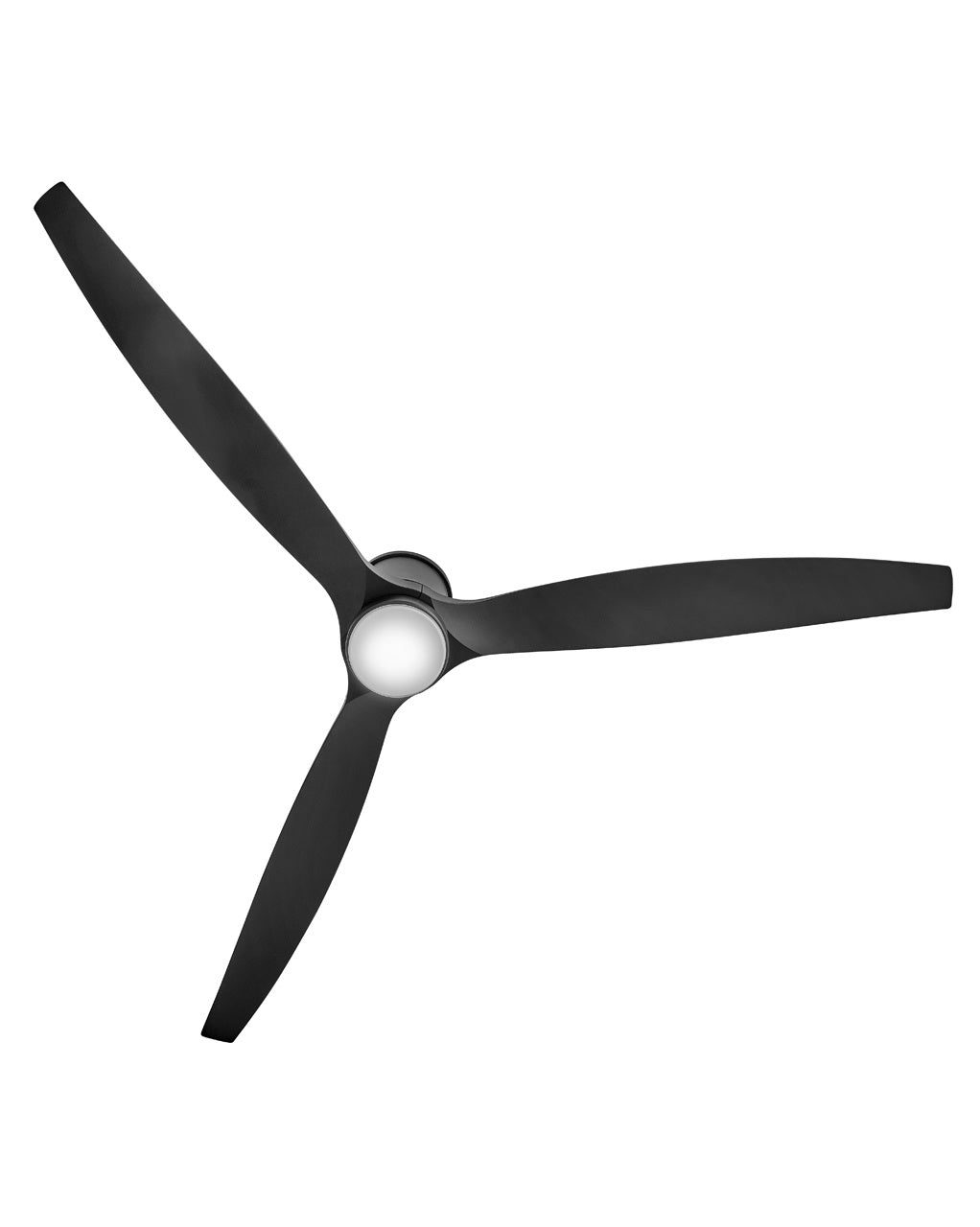 Hinkley Hover Flush 900872FMB-LWD Ceiling Fan 72 - Matte Black, Matte Black/