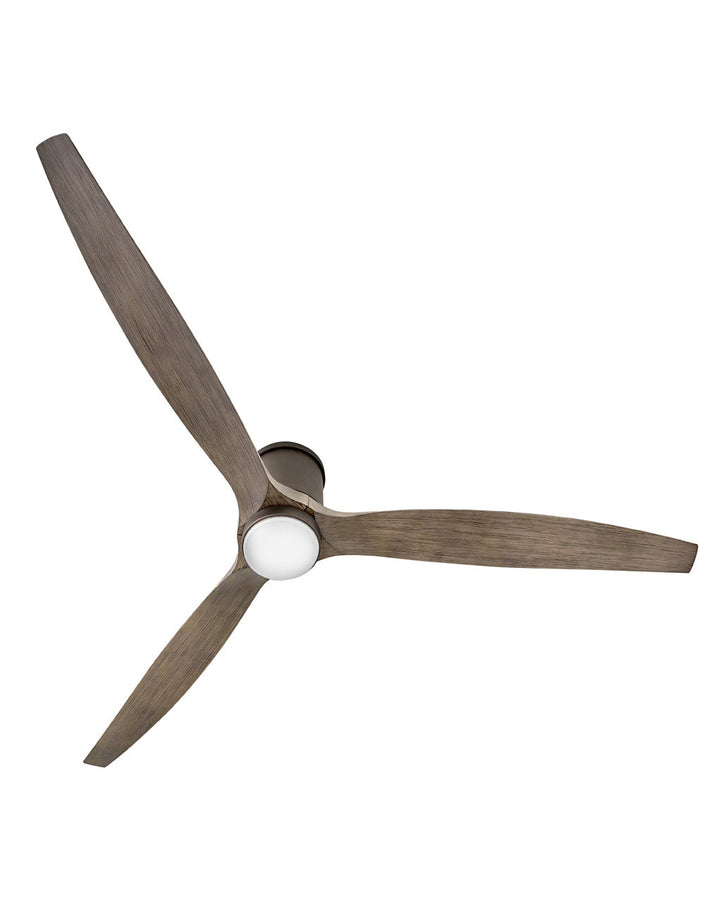 Hinkley Hover Flush 900872FMM-LWD Ceiling Fan 72 - Metallic Matte Bronze, Walnut/