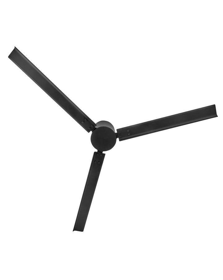 Hinkley Indy Flush 901072FMB-NDD Ceiling Fan 72 - Matte Black, Matte Black/