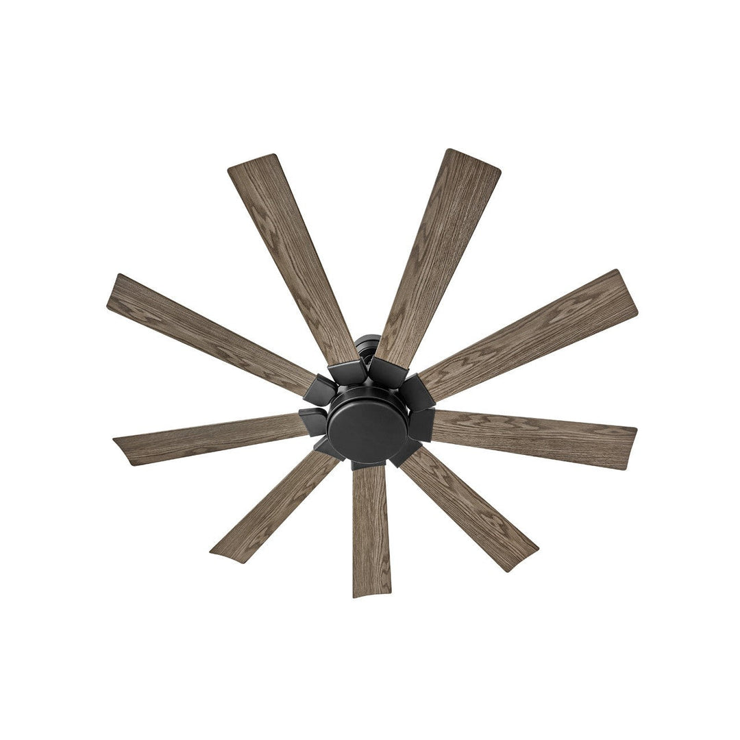 Hinkley Turbine 904260FMB-LWD Ceiling Fan 60 - Matte Black, Driftwood/
