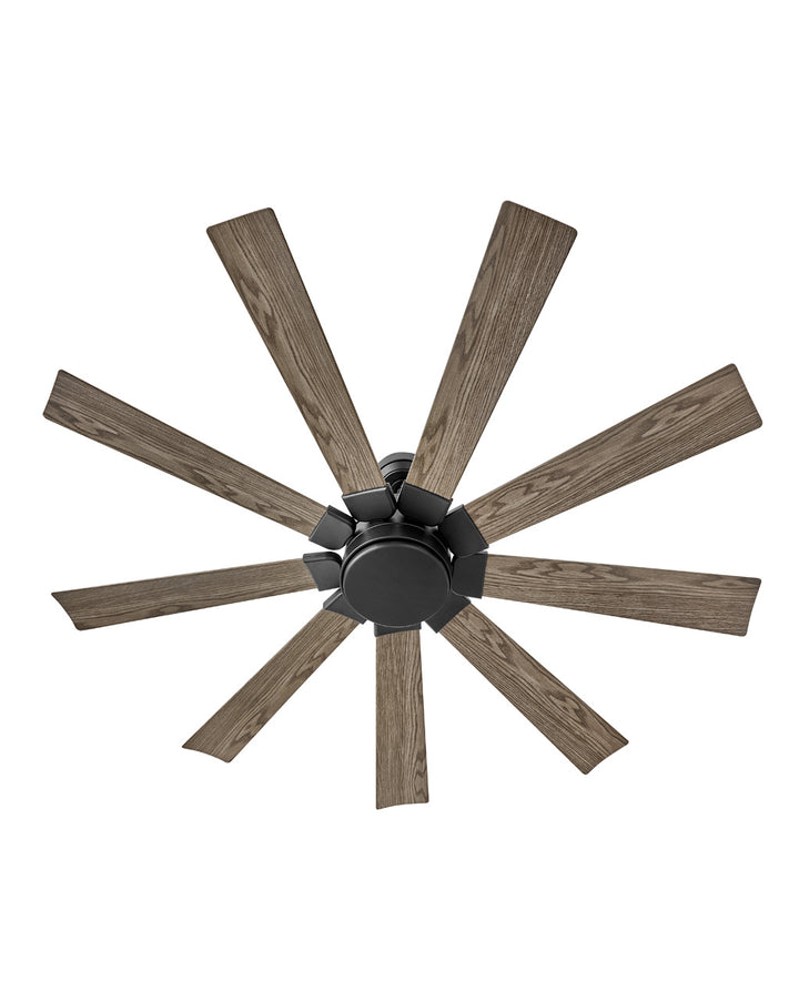 Hinkley Turbine 904260FMB-LWD Ceiling Fan 60 - Matte Black, Driftwood/