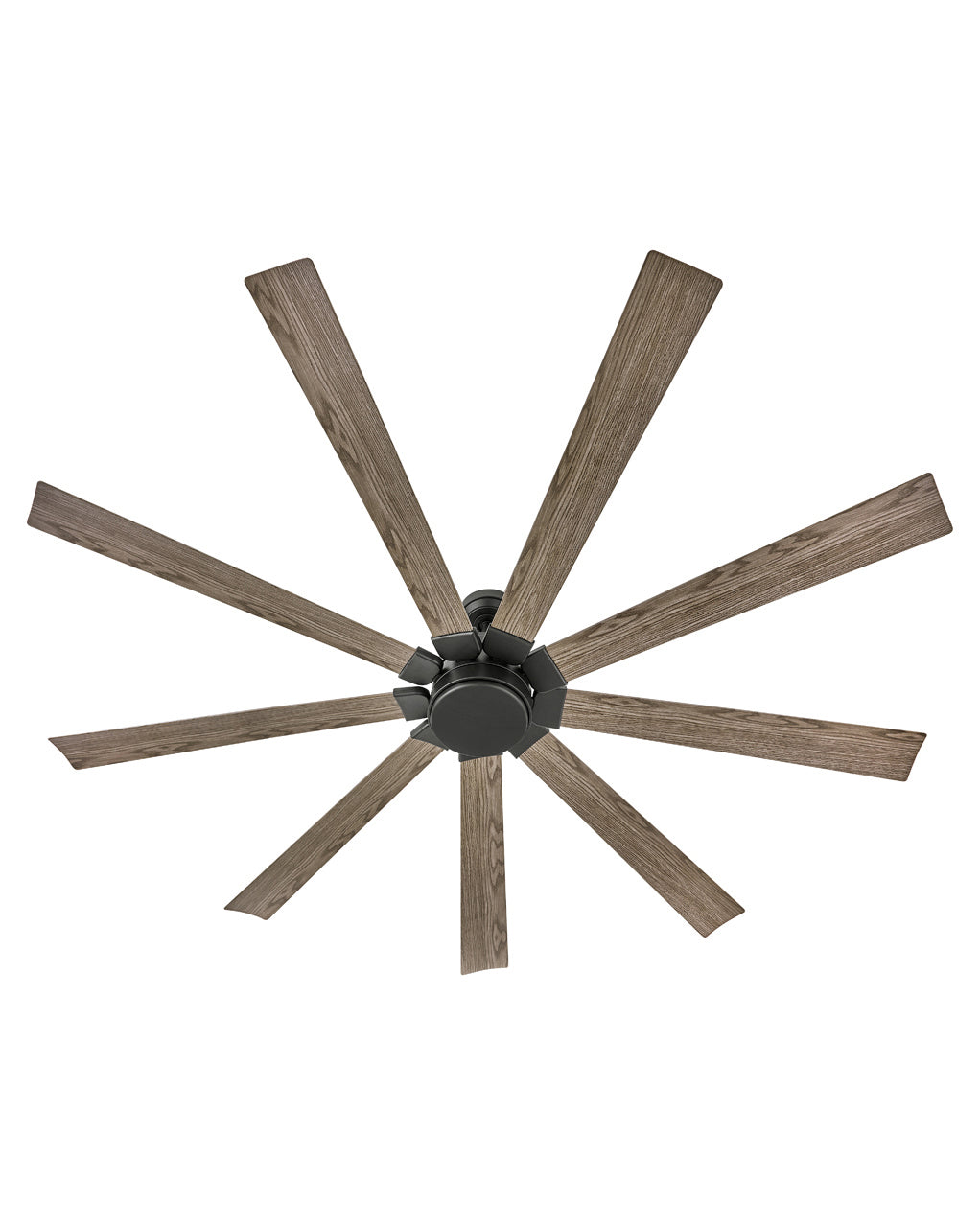 Hinkley Turbine 904280FMB-LWD Ceiling Fan 80 - Matte Black, Driftwood/