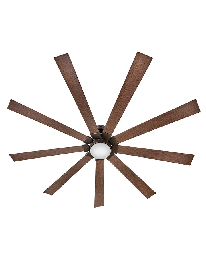 Hinkley Turbine 904280FMM-LWD Ceiling Fan 80 - Metallic Matte Bronze, Walnut/