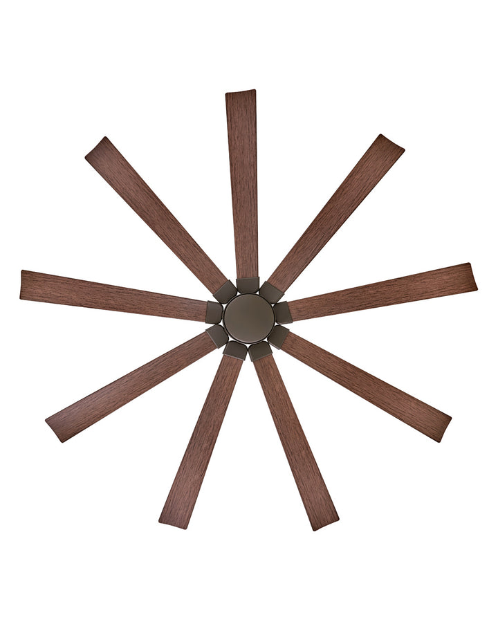 Hinkley Turbine 904280FMM-LWD Ceiling Fan 80 - Metallic Matte Bronze, Walnut/