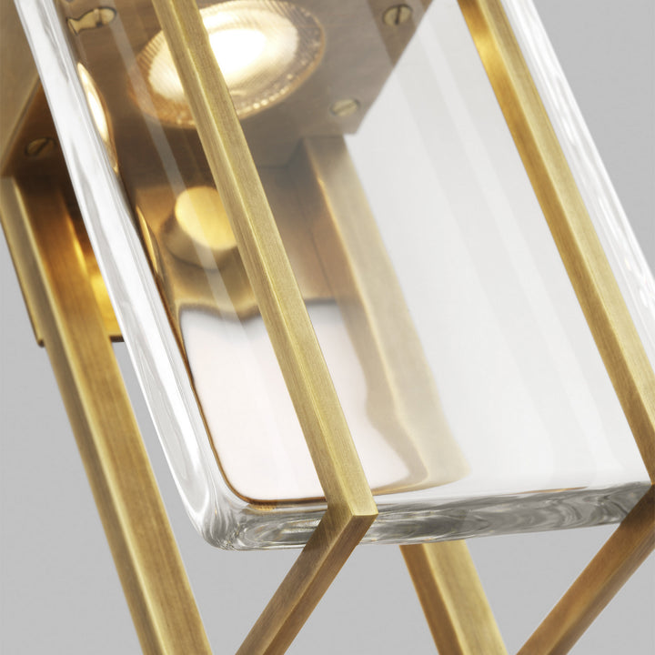 Visual Comfort Modern Duelle 700WSDUE28NB-LED927-277 Wall Light - Natural Brass