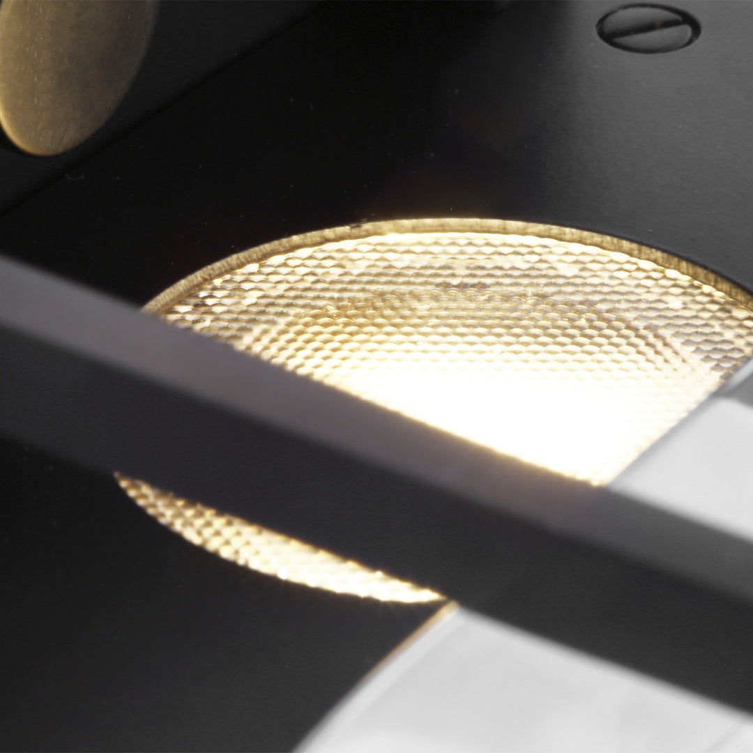 Visual Comfort Modern Duelle 700WSDUE5B-LED927 Wall Light - Nightshade Black