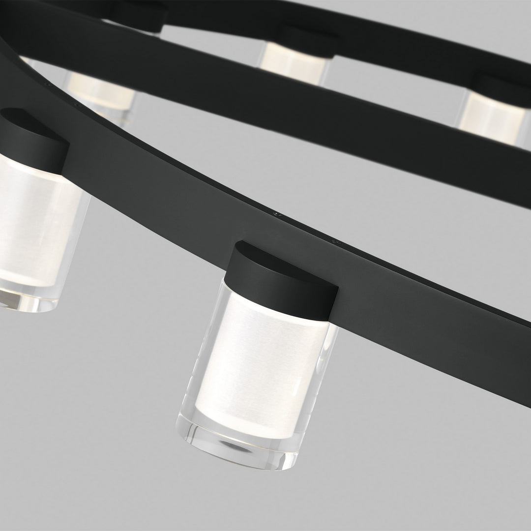 Visual Comfort Modern Esfera 700ESF44B-LED927-277 Pendant Light - Nightshade Black