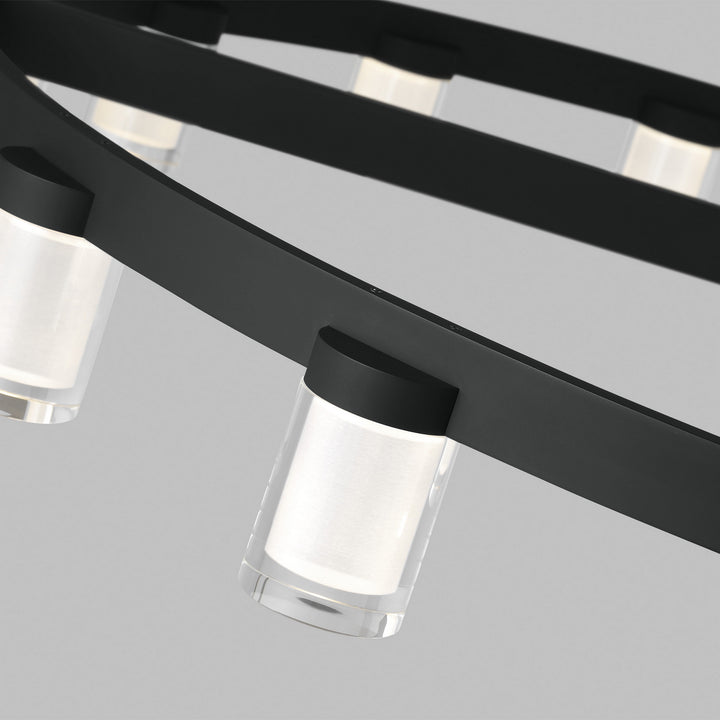 Visual Comfort Modern Esfera 700ESF44B-LED927-277 Pendant Light - Nightshade Black