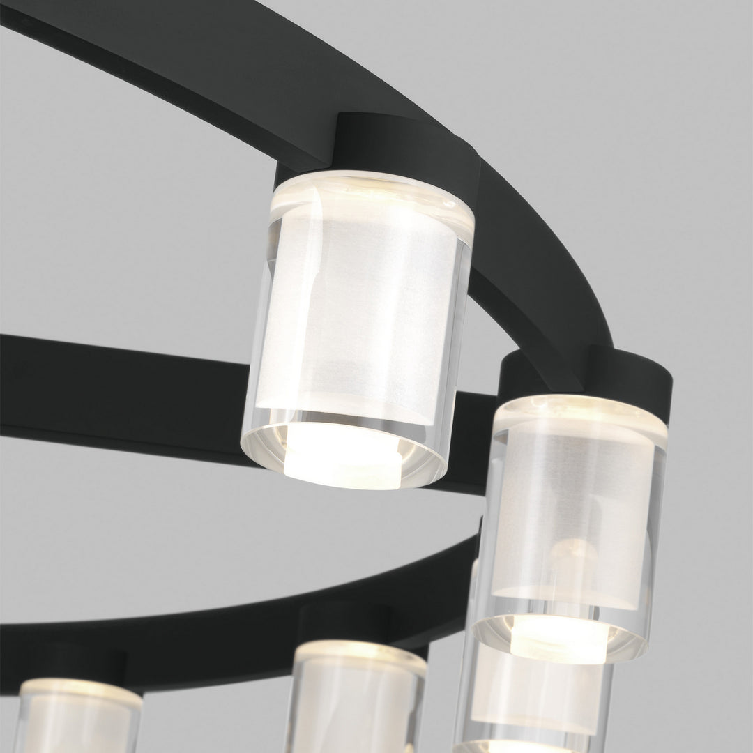 Visual Comfort Modern Esfera 700ESF44B-LED927-277 Pendant Light - Nightshade Black