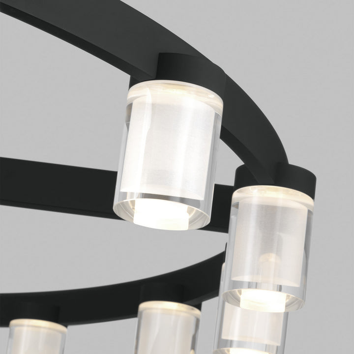 Visual Comfort Modern Esfera 700ESF44B-LED927-277 Pendant Light - Nightshade Black