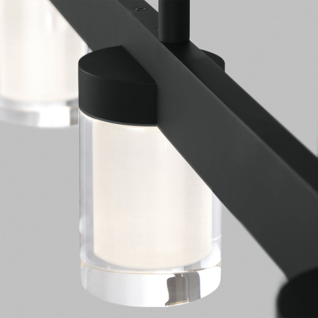 Visual Comfort Modern Esfera 700LSESF60B-LED927-277 Pendant Light - Nightshade Black