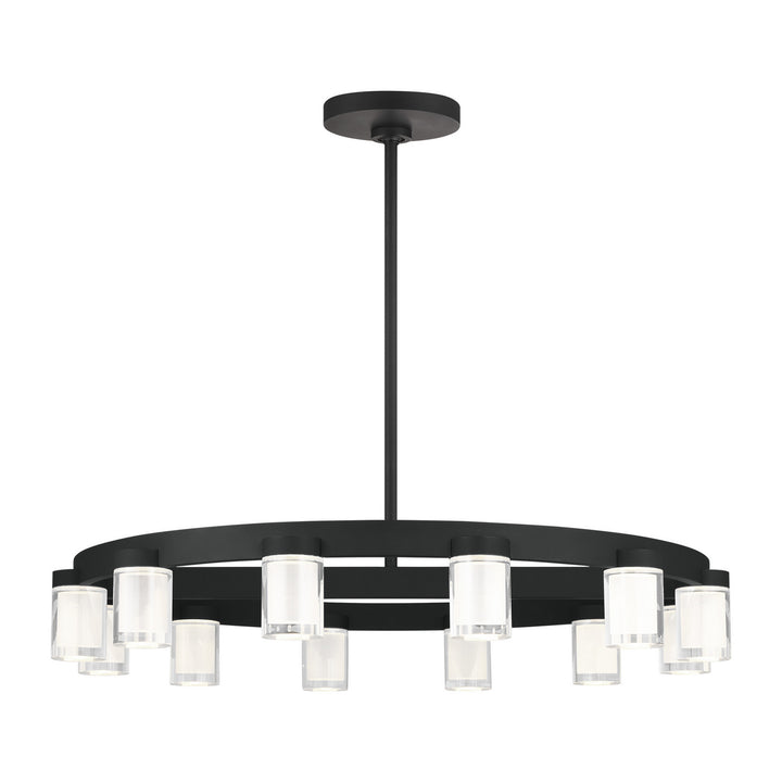 Visual Comfort Modern Esfera 700ESF32B-LED927-277 Chandelier Light - Nightshade Black