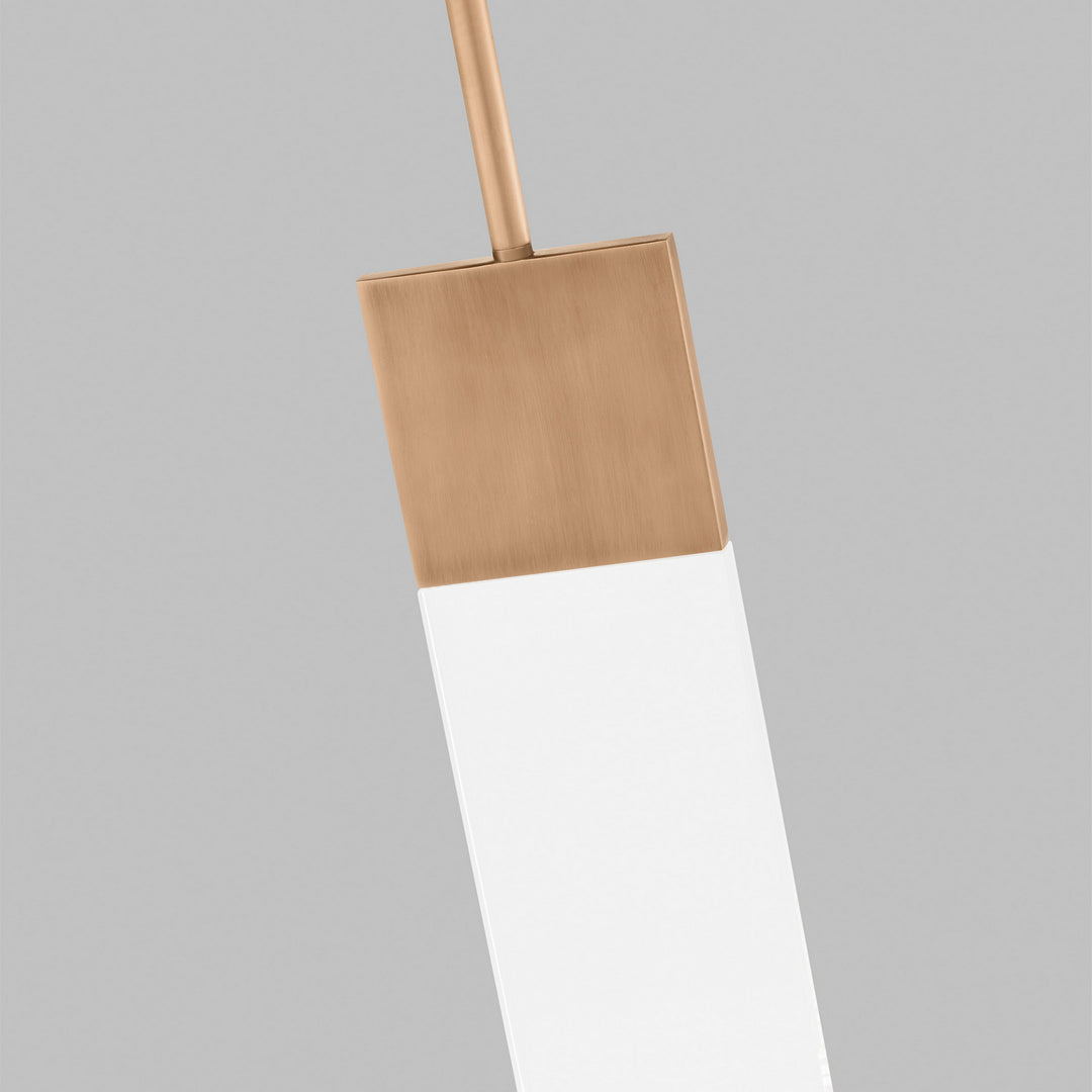 Visual Comfort Modern 700OPKLM92715PUNV Kulma Led Pendant Outdoor Copper/Antique/Verde