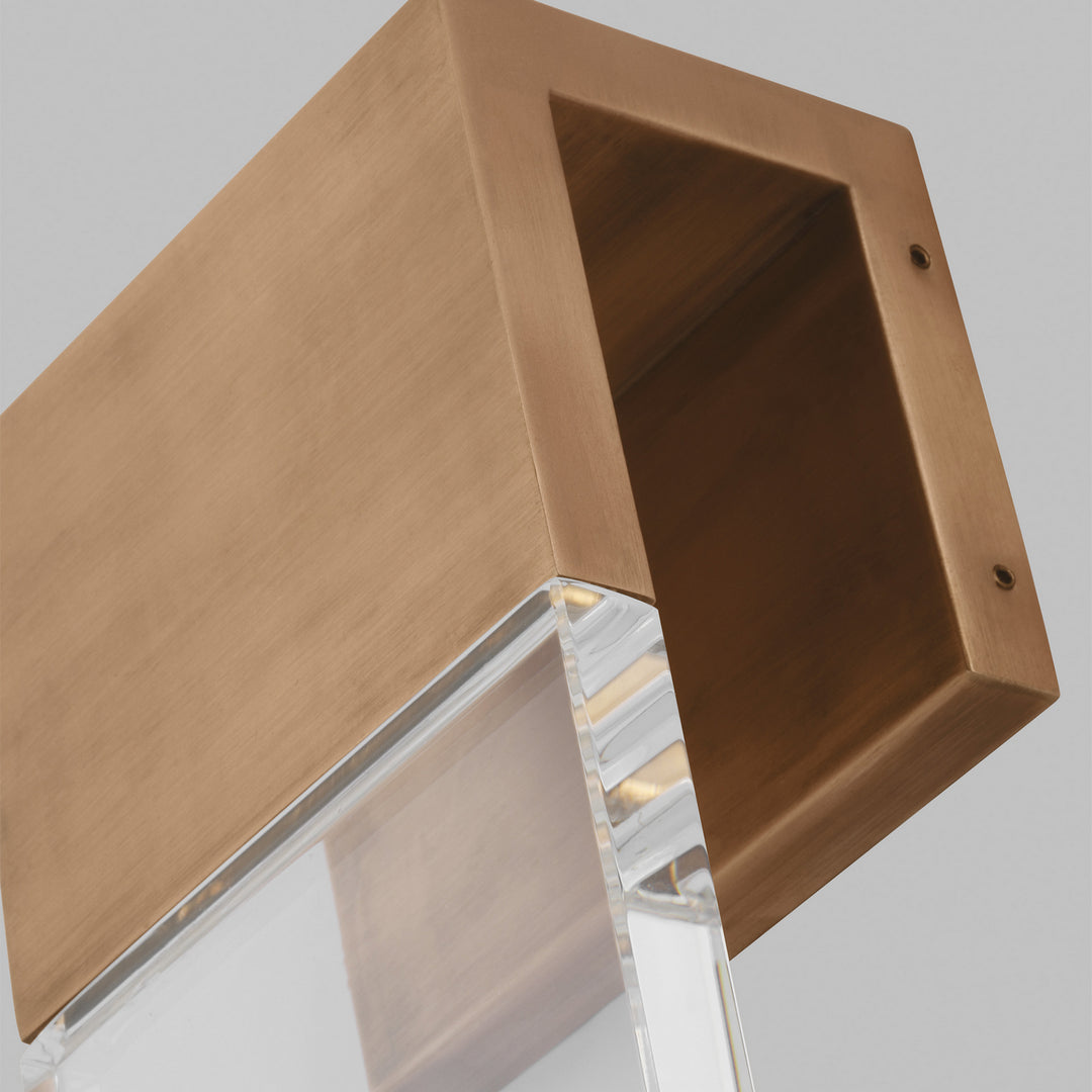 Visual Comfort Modern 700OWKLM92710PUNV Kulma Led Wall Mount Outdoor Copper/Antique/Verde