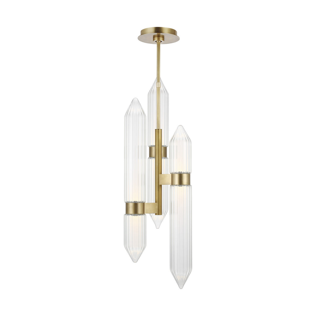 Visual Comfort Modern Langston 700TDLGSN10BR-LED927-277 Pendant Light - Plated Brass