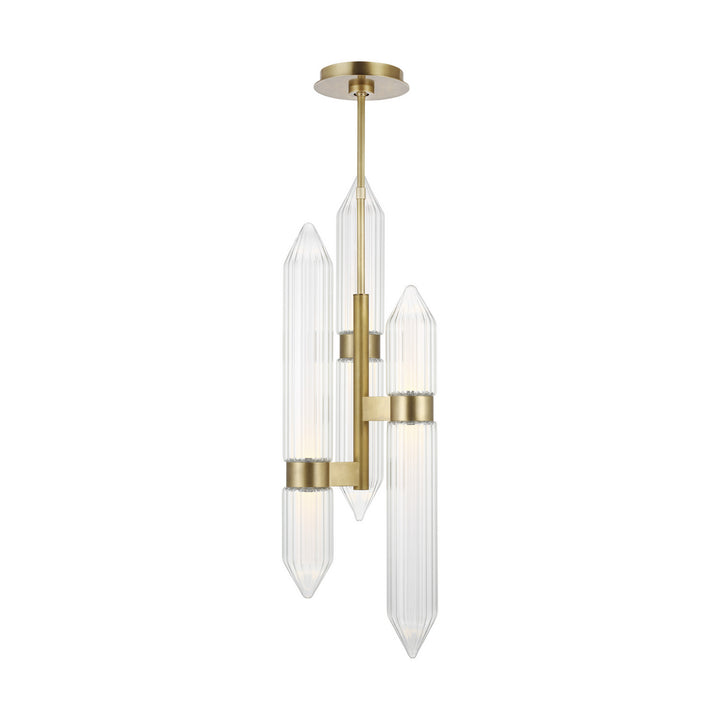 Visual Comfort Modern Langston 700TDLGSN10BR-LED927-277 Pendant Light - Plated Brass