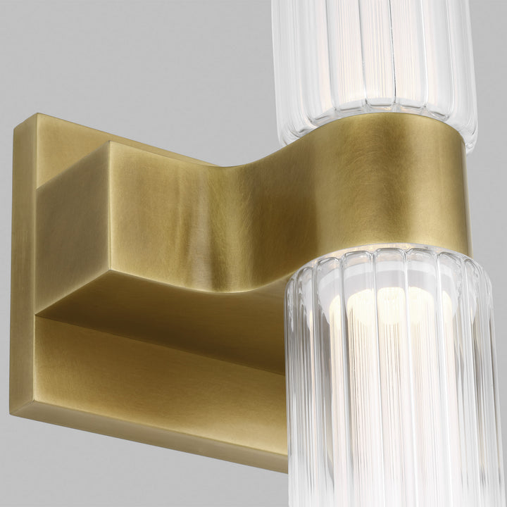 Visual Comfort Modern Langston 700BCLGSN23BR-LED927-277 Bath Vanity Light 7 in. wide - Plated Brass