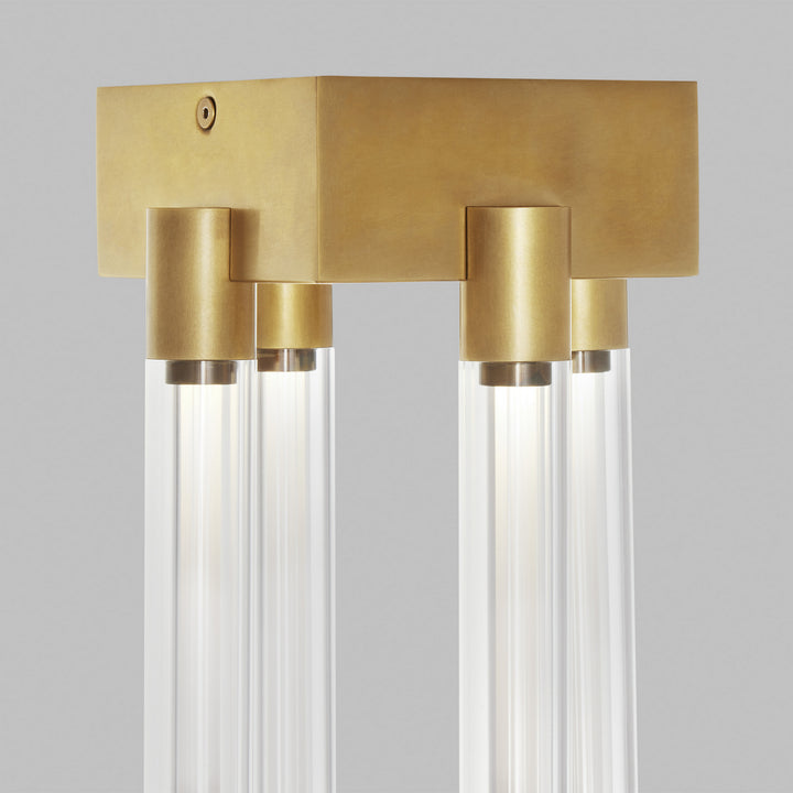 Visual Comfort Modern Phobos 700FMPHB6NB-LED927-277 Ceiling Light - Natural Brass