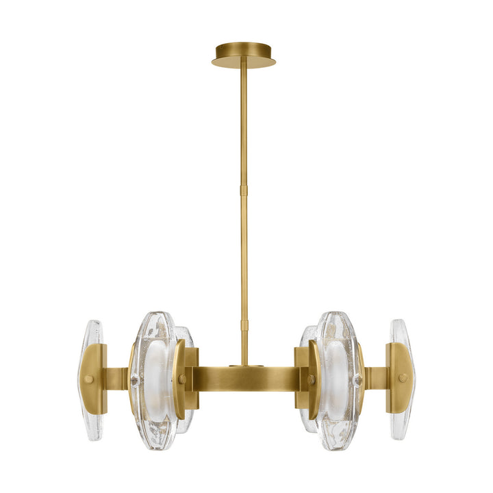 Visual Comfort Modern Wythe 700WYT6MBR-LED927 Chandelier Light - Plated Brass