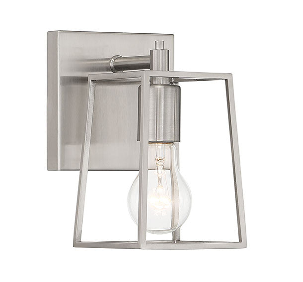 Craftmade Dunn 12105BNK1 Wall Sconce Light - Brushed Polished Nickel