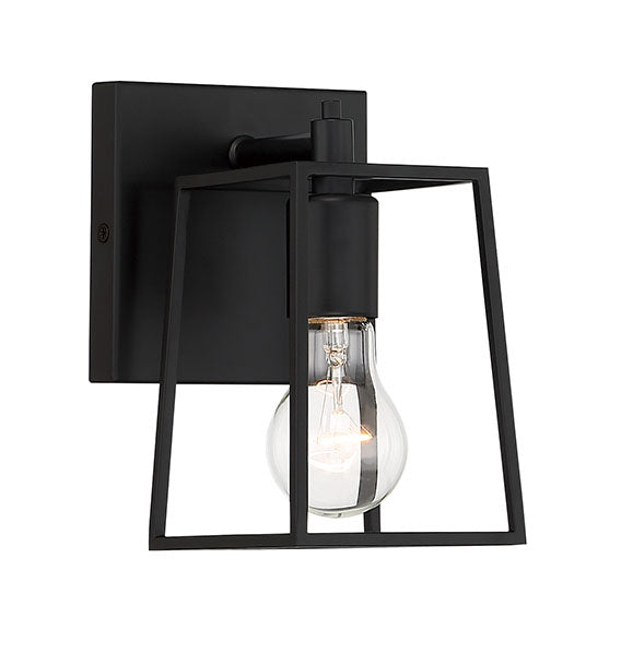 Craftmade Dunn 12105FB1 Wall Sconce Light - Flat Black