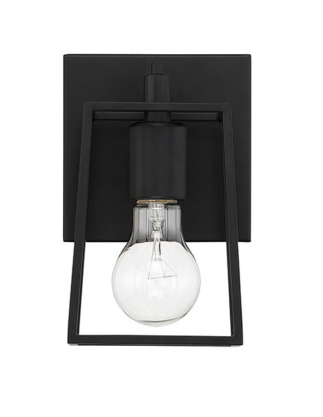 Craftmade Dunn 12105FB1 Wall Sconce Light - Flat Black