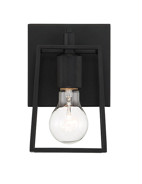 Craftmade Dunn 12105FB1 Wall Sconce Light - Flat Black