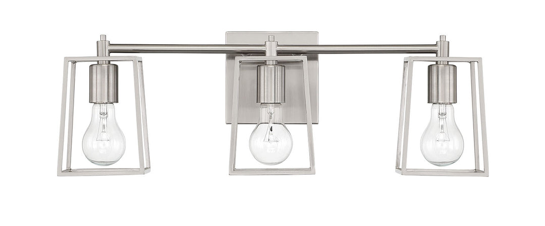 Craftmade Dunn 12123BNK3 Bath Vanity Light 23 in. wide - Brushed Polished Nickel