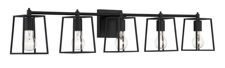 Craftmade Dunn 12141FB5 Bath Vanity Light 41 in. wide - Flat Black