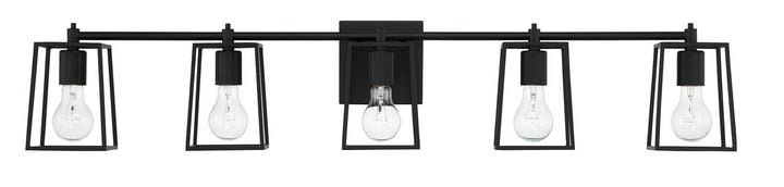Craftmade Dunn 12141FB5 Bath Vanity Light 41 in. wide - Flat Black