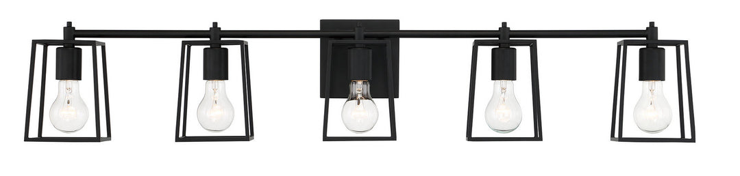 Craftmade Dunn 12141FB5 Bath Vanity Light 41 in. wide - Flat Black