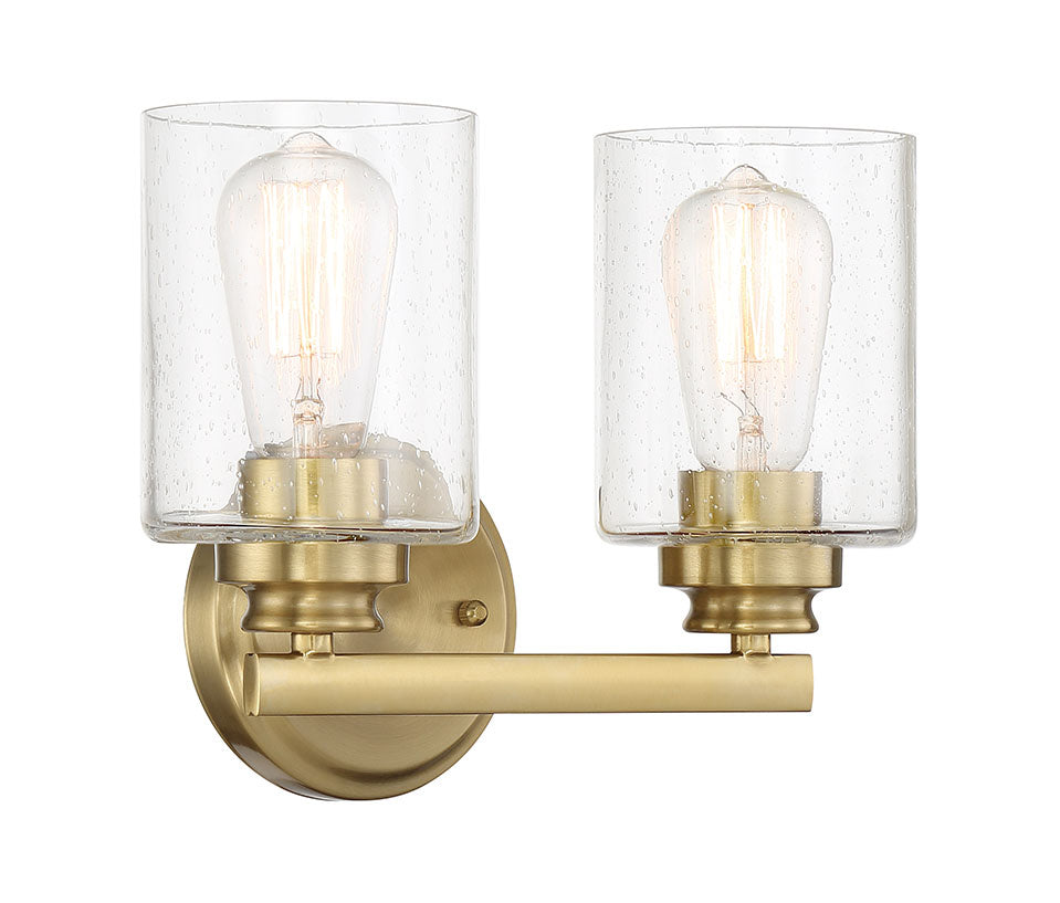 Craftmade Bolden 50502-SB Bath Vanity Light 13 in. wide - Satin Brass