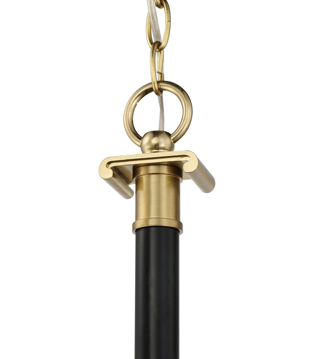 Craftmade Stanza 54824-FBSB Chandelier Light - Flat Black/Satin Brass