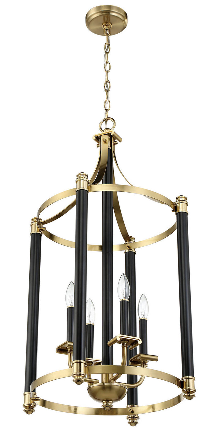 Craftmade Stanza 54834-FBSB Pendant Light - Flat Black/Satin Brass