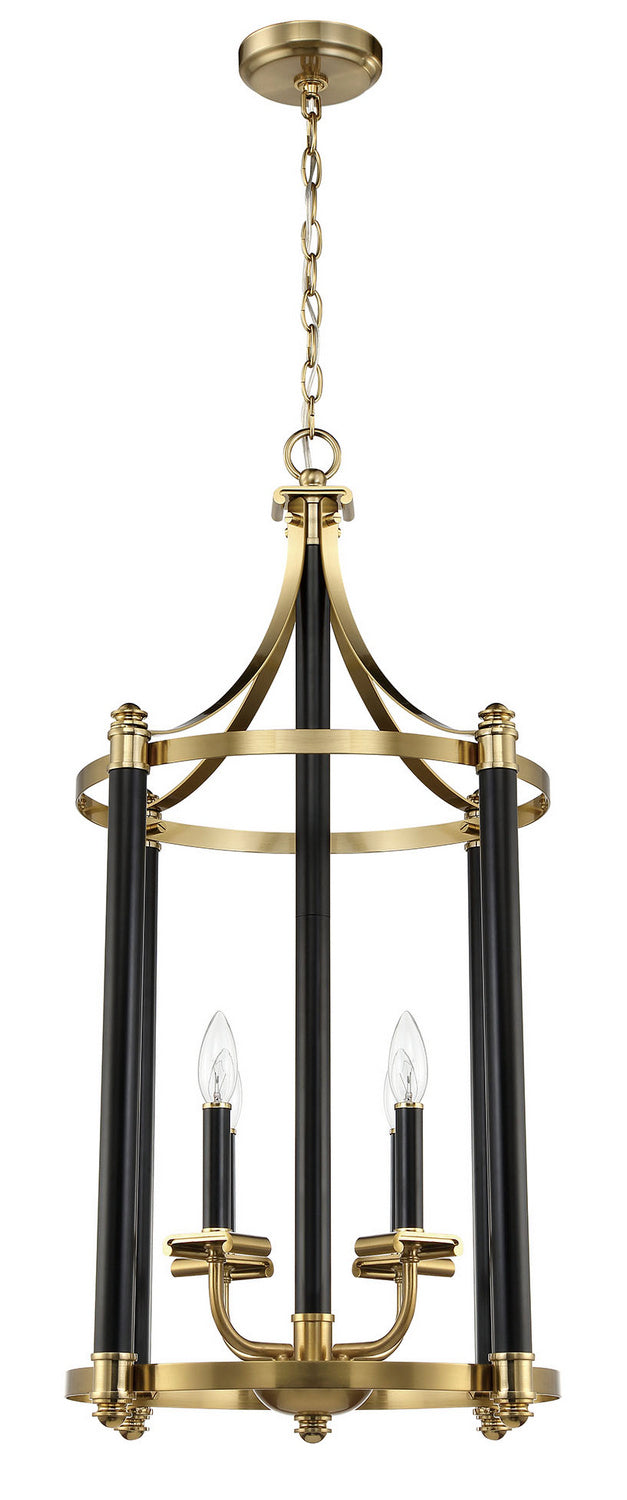 Craftmade Stanza 54834-FBSB Pendant Light - Flat Black/Satin Brass